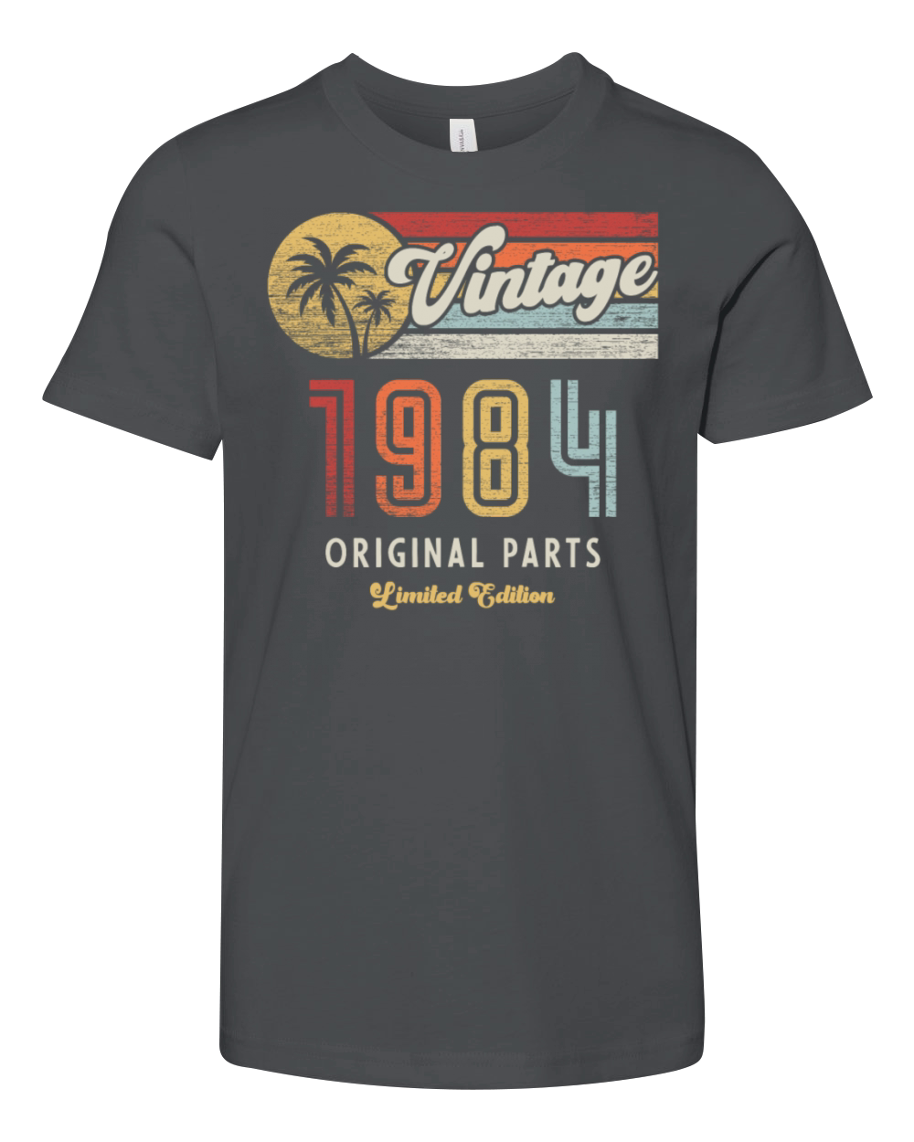 Vintage 1984 Birthday Retro Youth Unisex Jersey Tee