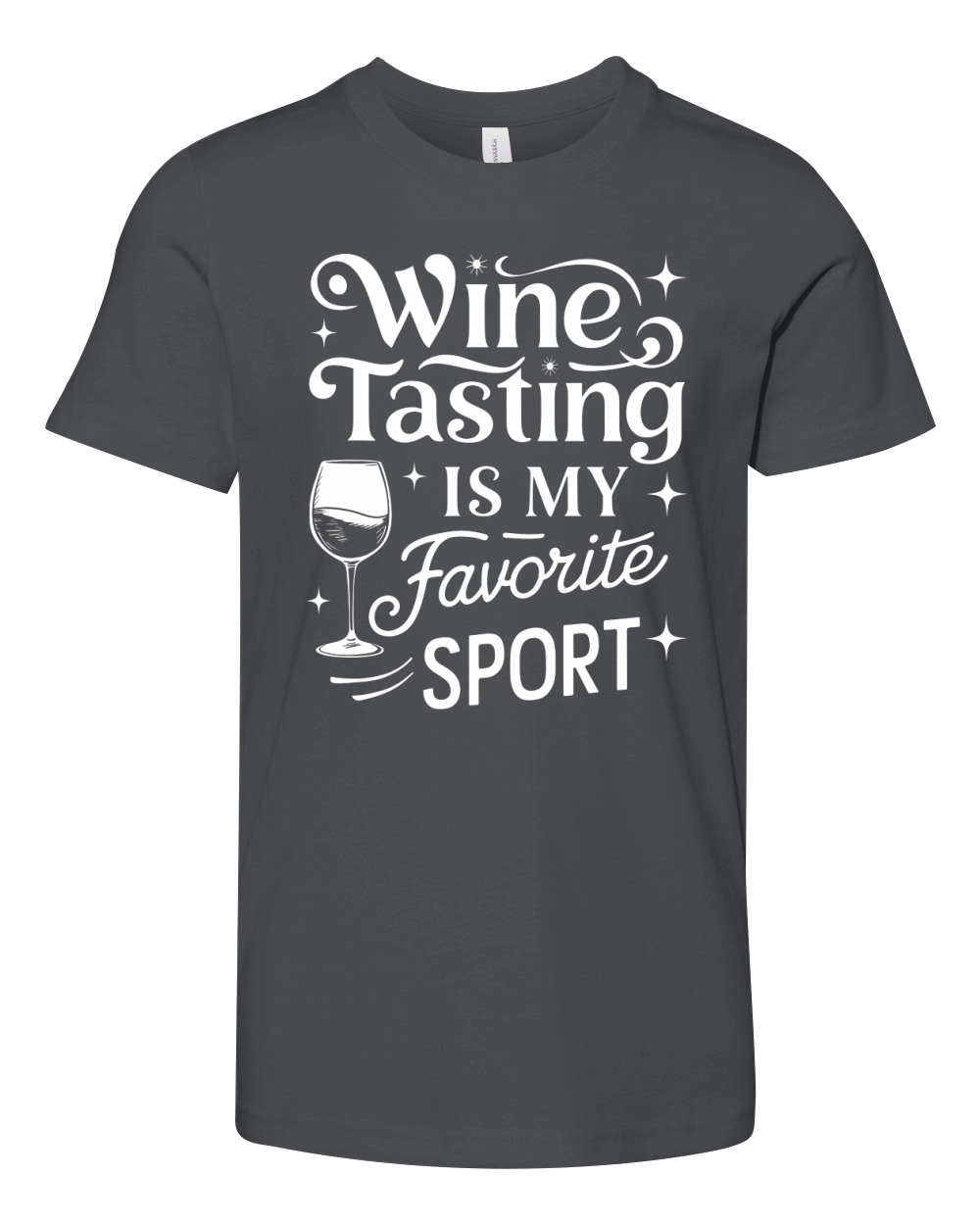 Wine Tasting is my favorite sports Youth Unisex Jersey Tee