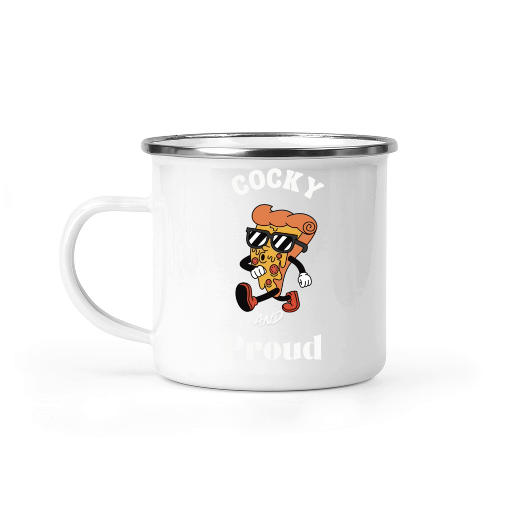 Cocky And Proud Camping Mug