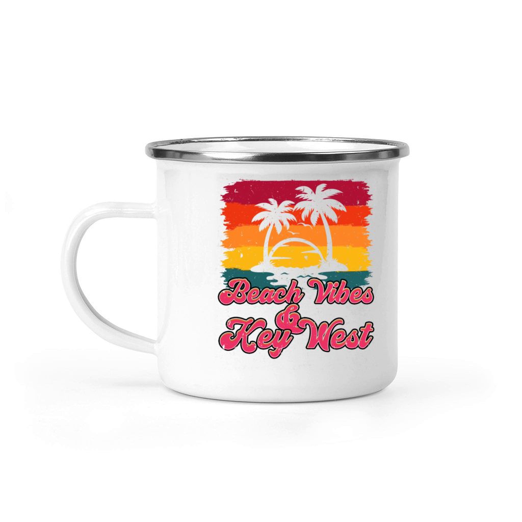 Florida Keys BEACH VIBES WEST KEYS KEY-WEST Camping Mug
