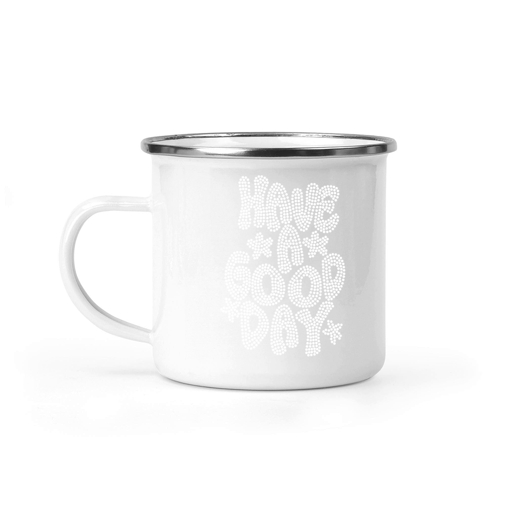 Have A Good Day Rhinestone Camping Mug