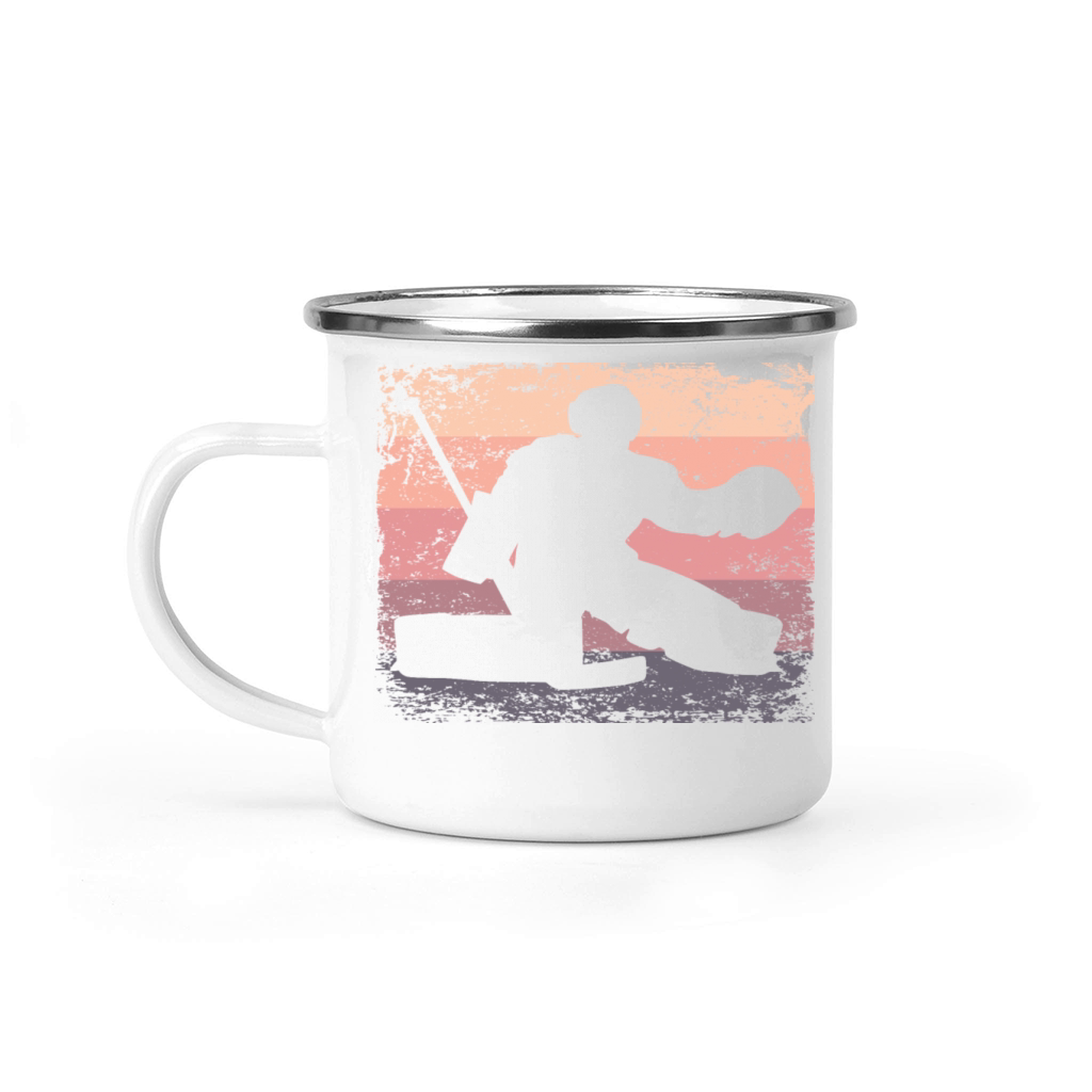 Ice Hockey Player Vintage Ice Hockey Camping Mug
