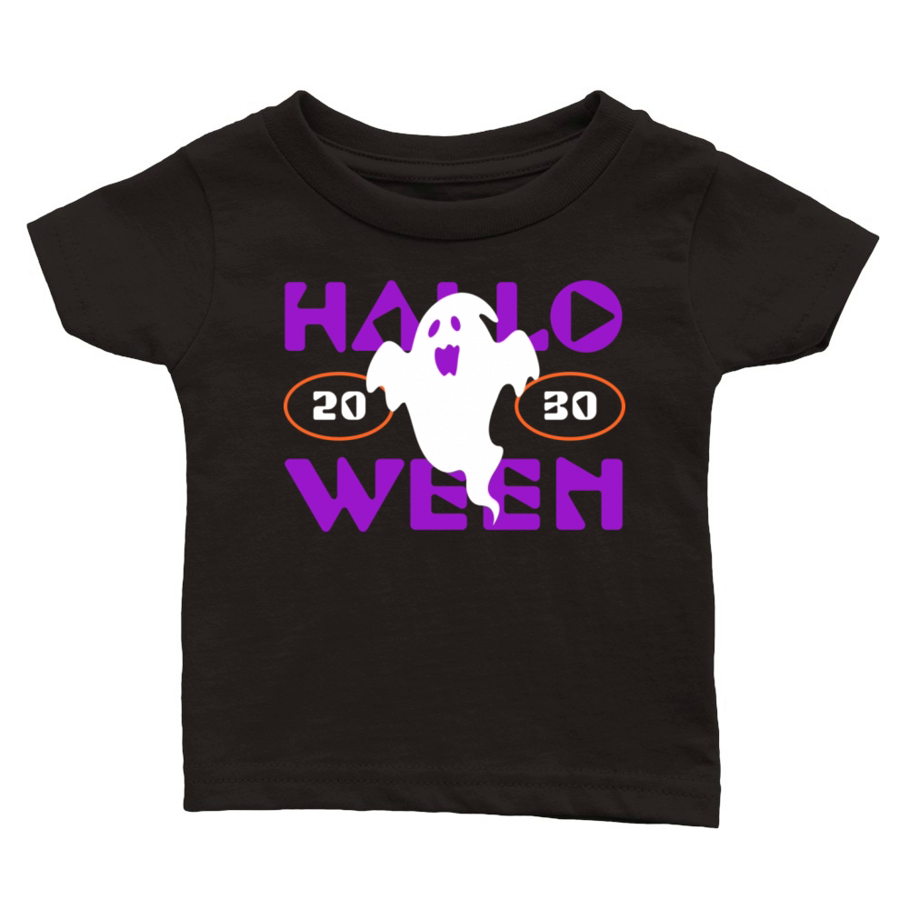 Halloween Ghost Classic Baby Crewneck T-shirt