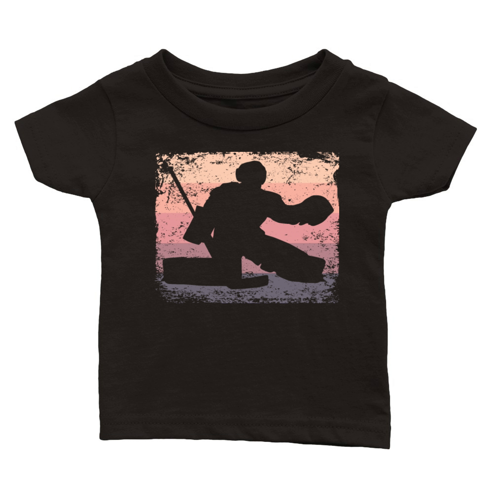 Ice Hockey Player Vintage Ice Hockey Classic Baby Crewneck T-shirt