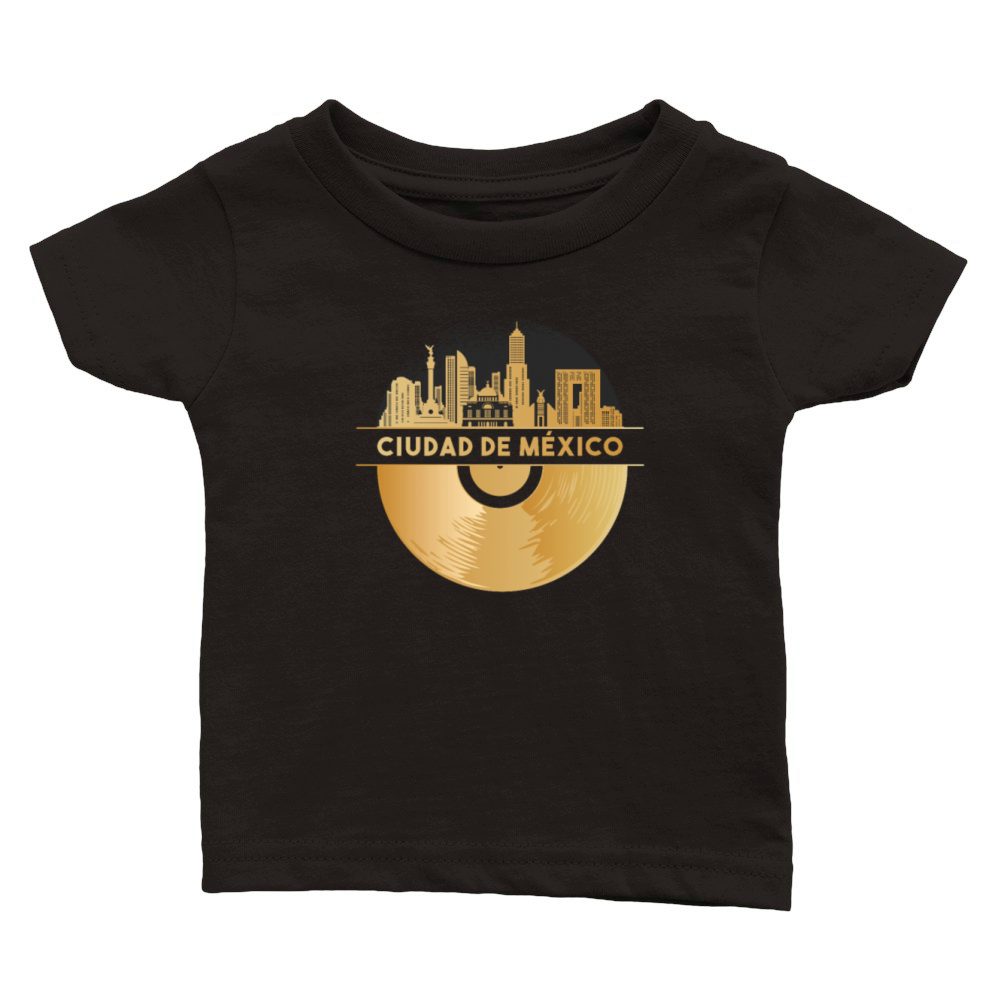 Vinyl-Record-Player Disco-Music Classic Baby Crewneck T-shirt