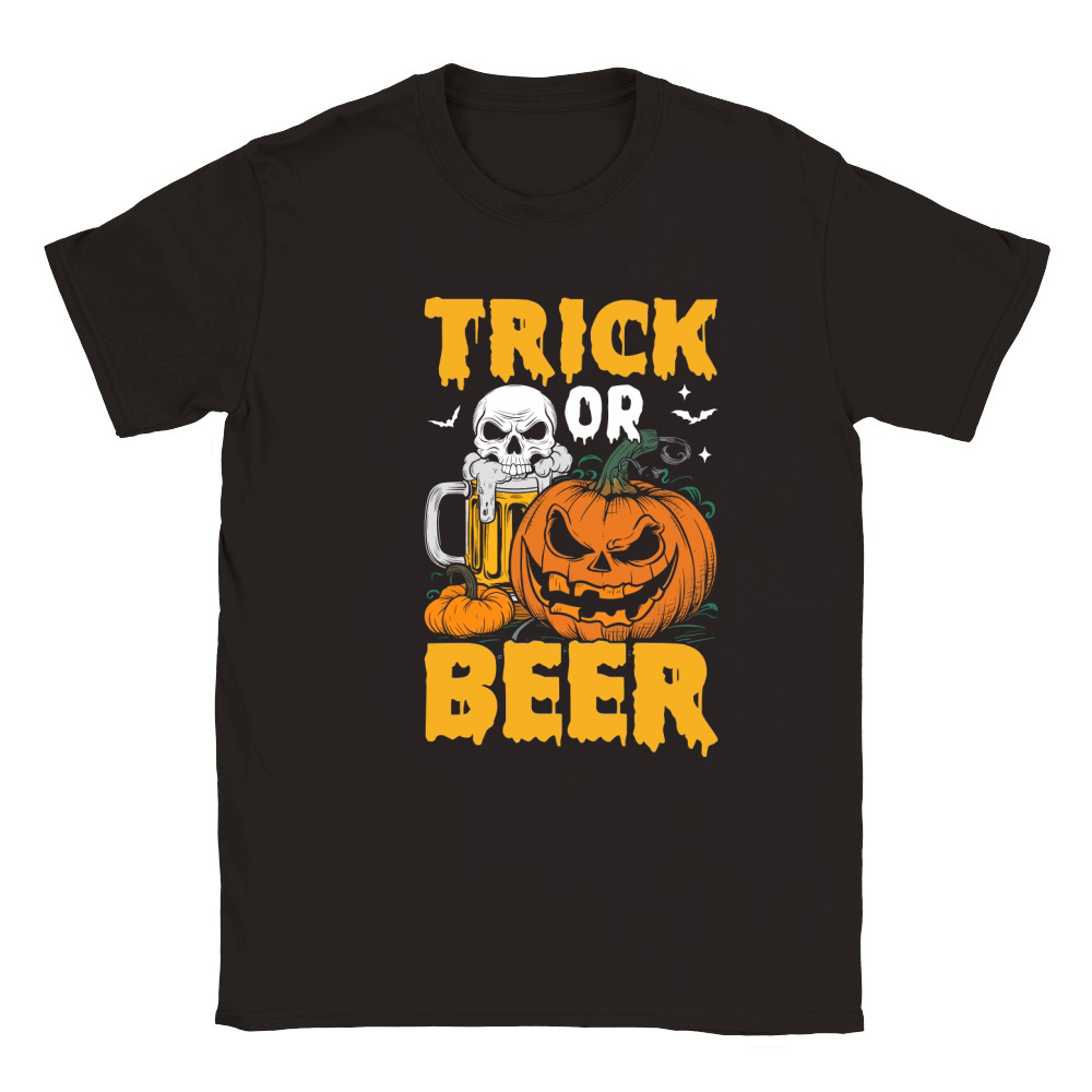 390. trick or beer Classic Kids Crewneck T-shirt