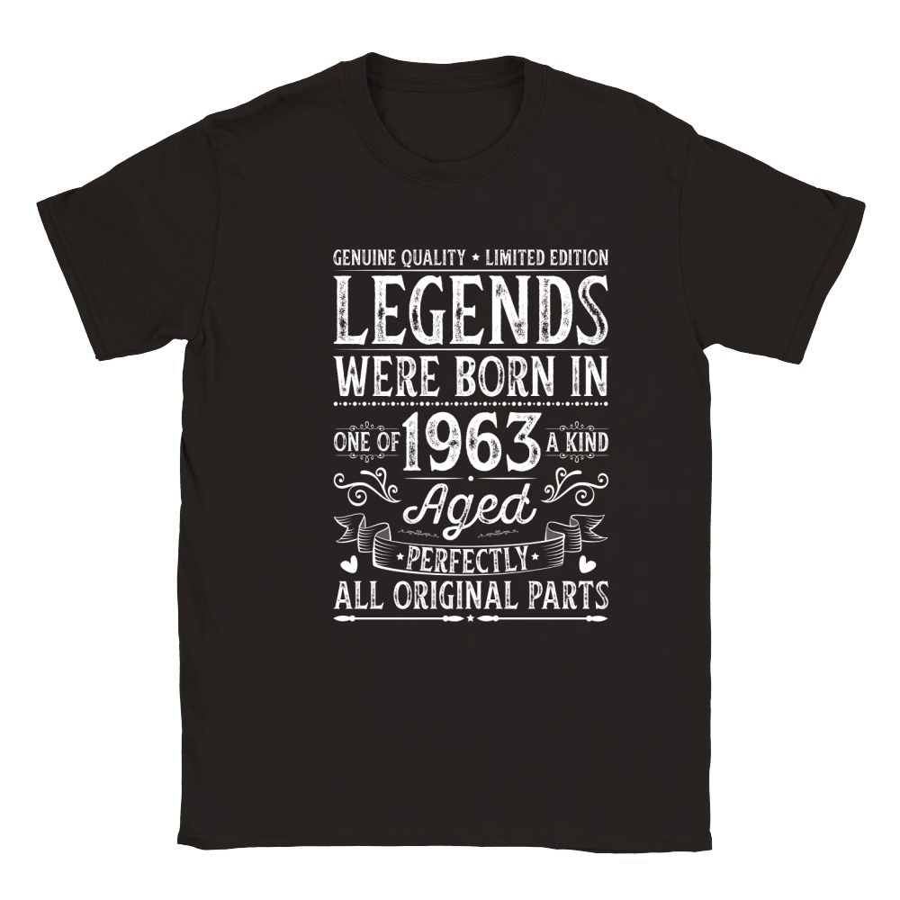 Legends Were Born In 1963 Aged Perfectly Classic Kids Crewneck T-shirt
