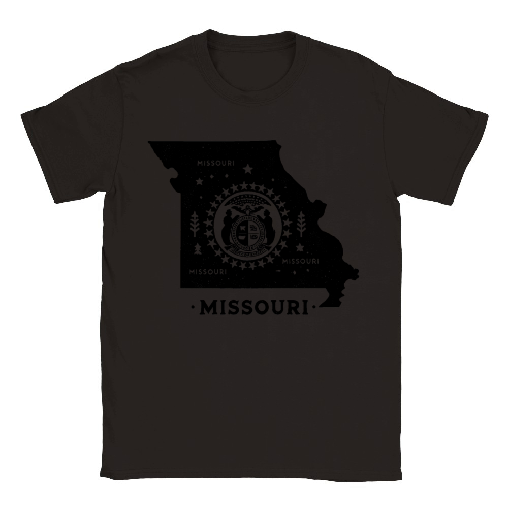 Missouri Vintage State Map Classic Kids Crewneck T-shirt