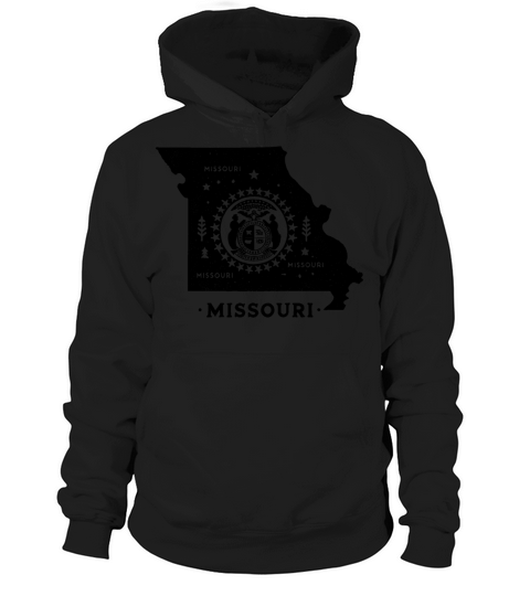 Missouri Vintage State Map Hoodie Unisex