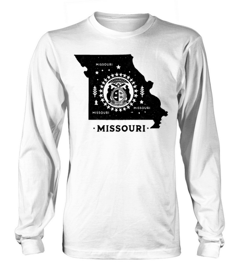 Missouri Vintage State Map Long sleeved Unisex