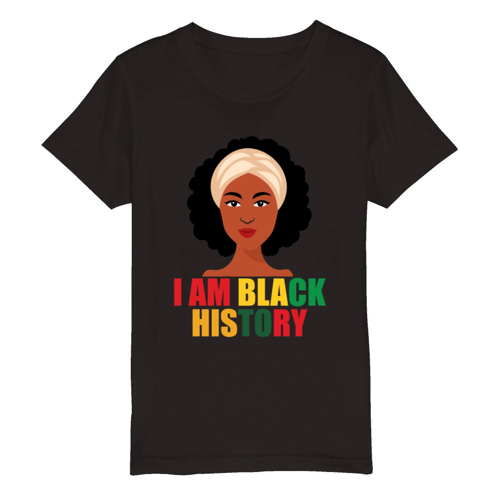 i am black history Organic Kids Crewneck T-shirt