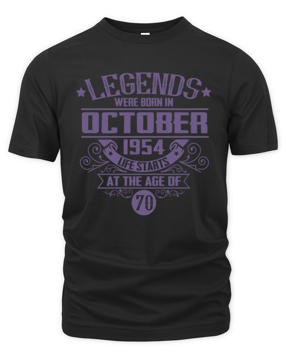 70th birthday retro legend born October 1954 Organic Unisex T-shirt