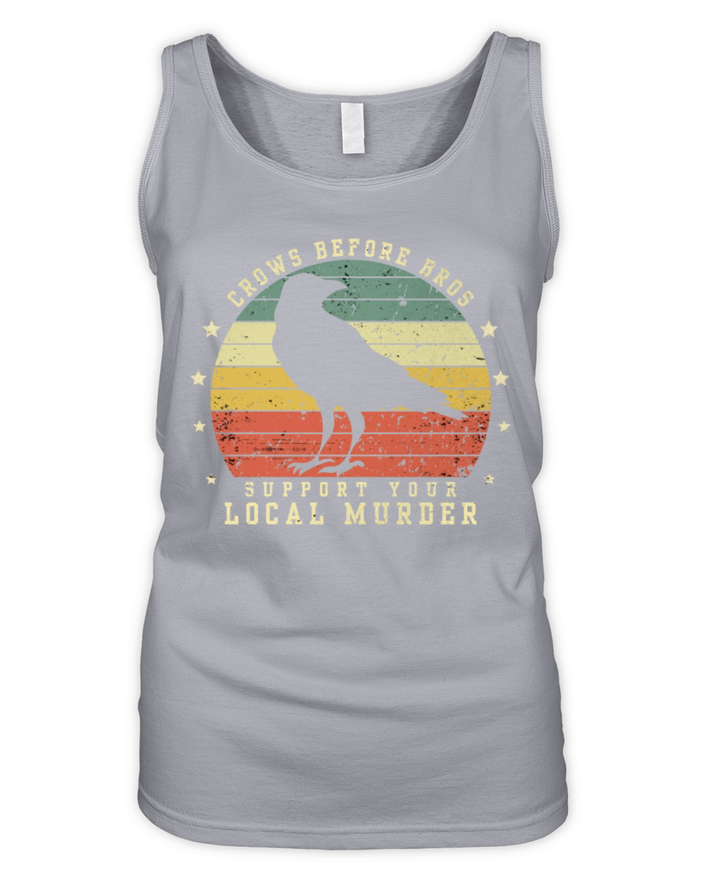 Crows Before Bros Support Your Local Murder Vintag Organic Women's Tank Top