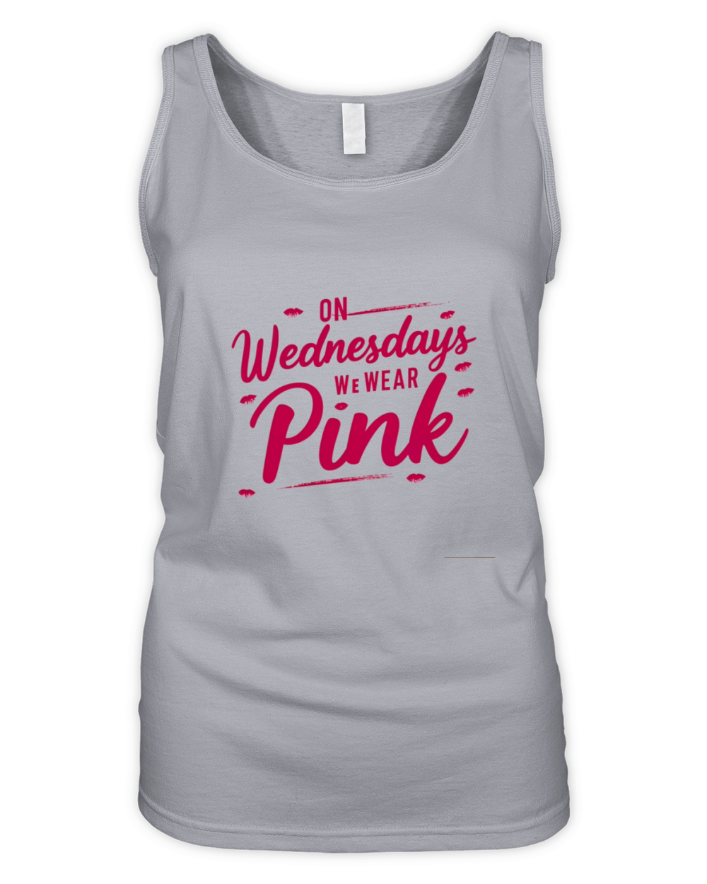 On Wednesdays We Wear Pink Organic Women's Tank Top