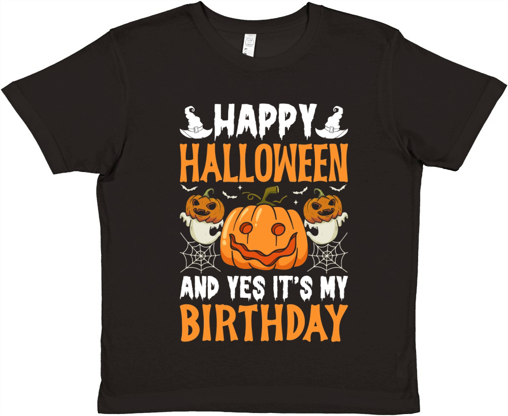 246. happy halloween and yes it s birthday Premium Kids Crewneck T-shirt