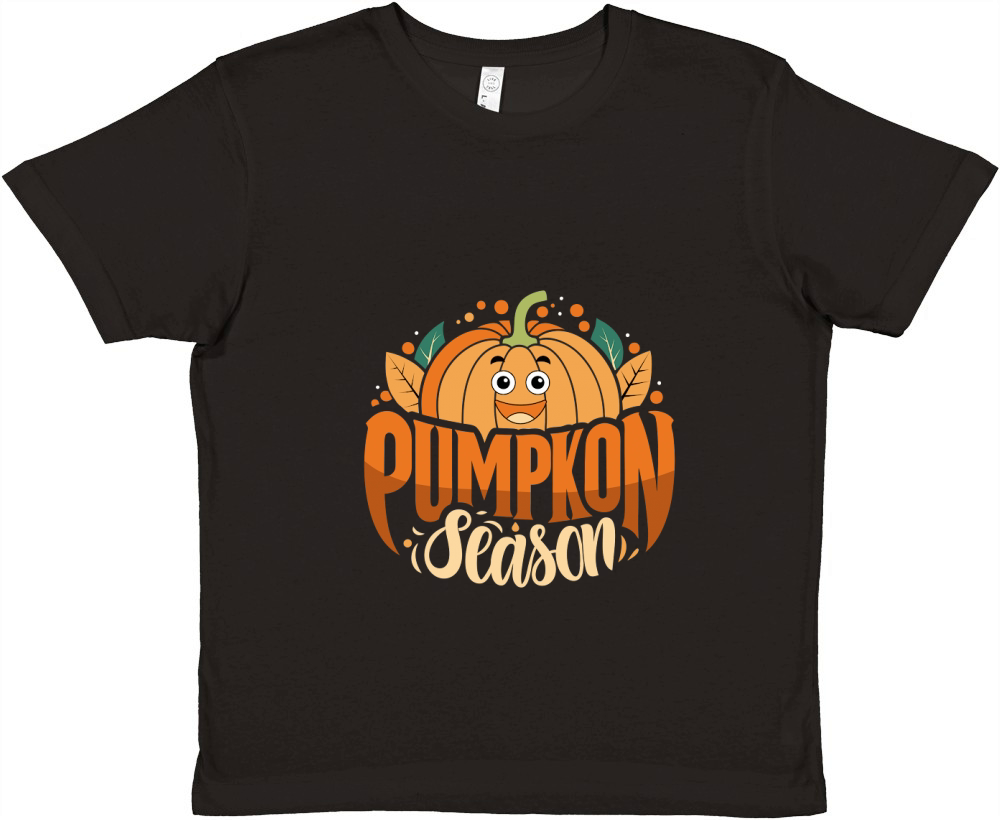 Coquette Pumpkin Season Fall Bow Dot happy halloween Premium Kids Crewneck T-shirt