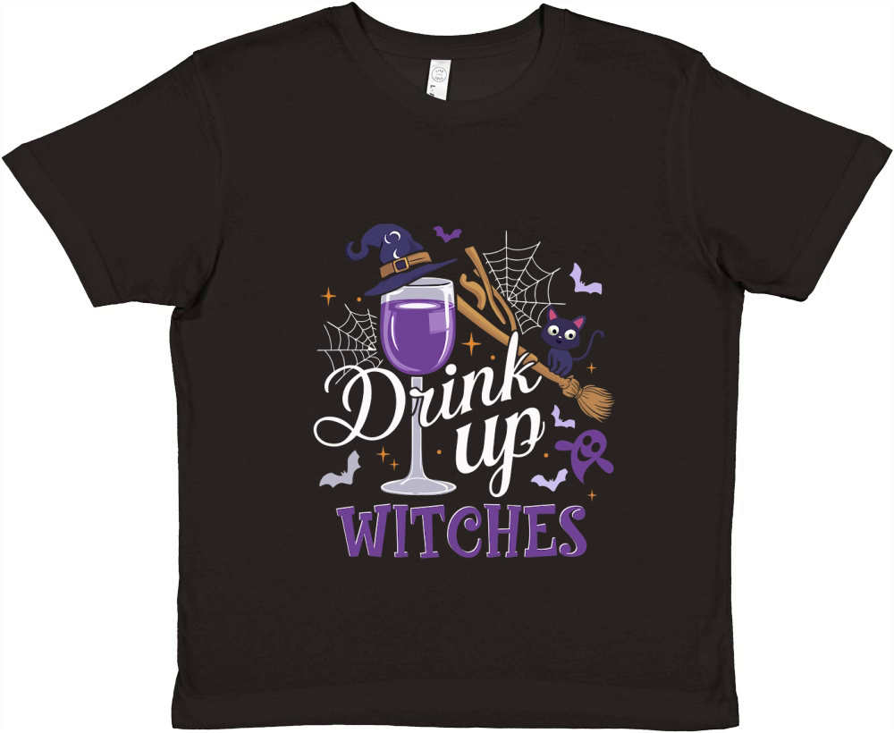 drink up witches Premium Kids Crewneck T-shirt