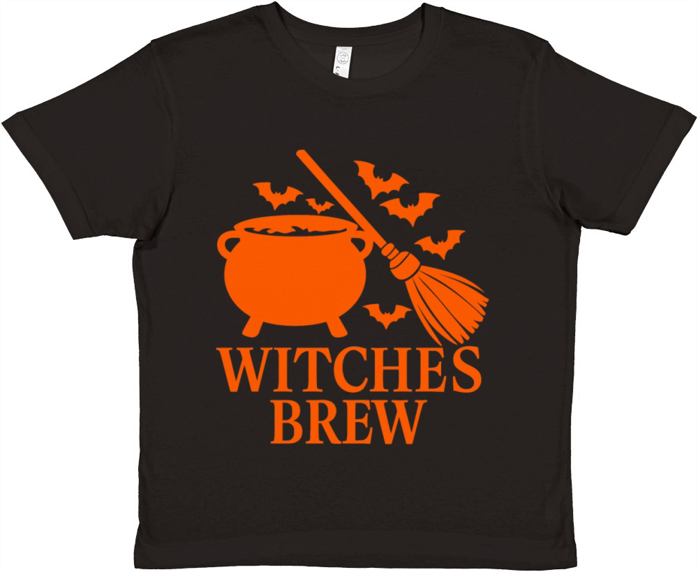 Witches Brew Halloween saying quote Premium Kids Crewneck T-shirt