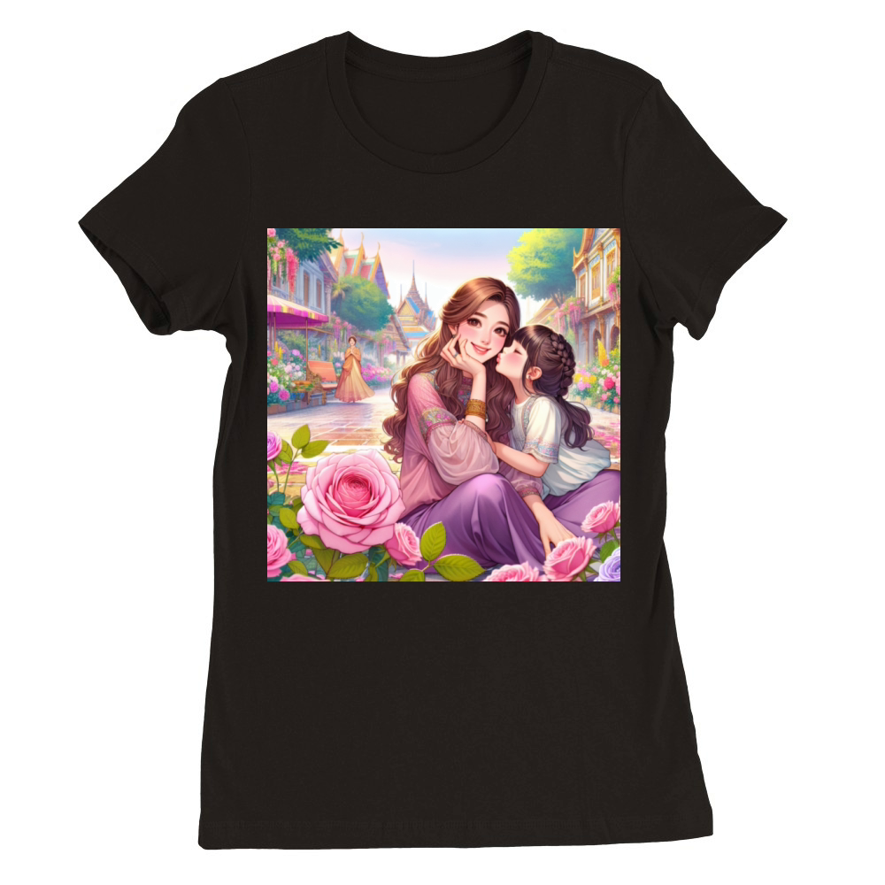 Cute Mom Gift Pink Official All I Know So Far Premium Womens Crewneck T-shirt