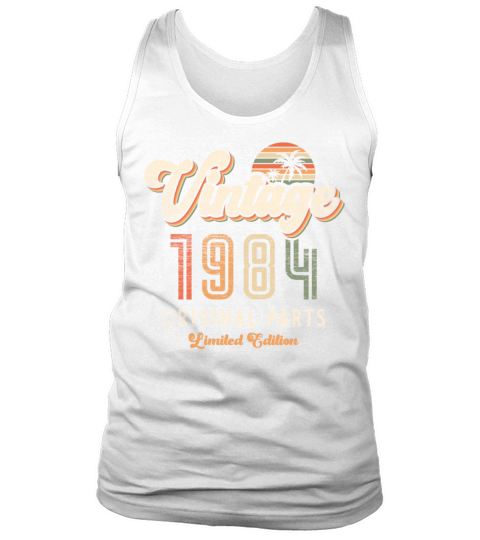 Vintage 1984 Birthday Retro Tank Top Unisex