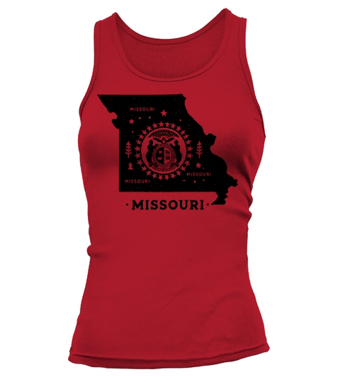 Missouri Vintage State Map Tank top Woman