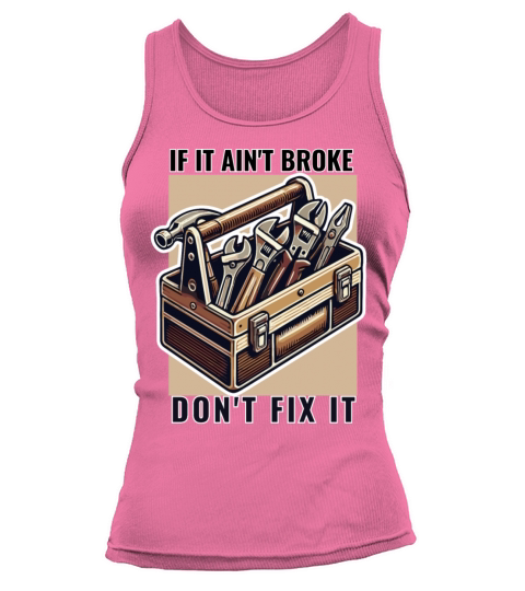 Vintage Toolbox Design with Classic Mechanic Quote Tank top Woman
