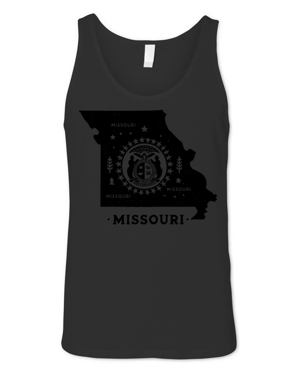 Missouri Vintage State Map Unisex Jersey Tank