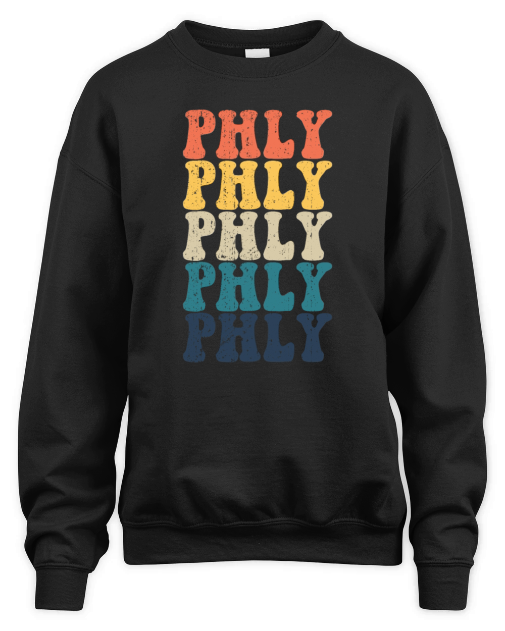 Phly Retro Philadelphia Pride From Philadelphia Unisex Premium Crewneck Sweatshirt