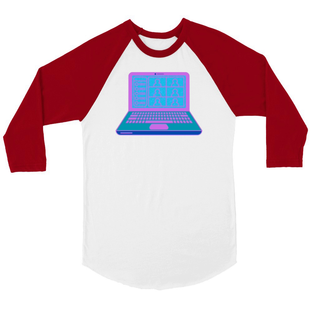 kasaplanka laptop Unisex ¾ sleeve Raglan T-shirt