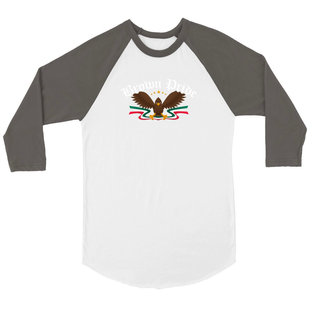 Pride for all Mexican Poeple Unisex ¾ sleeve Raglan T-shirt
