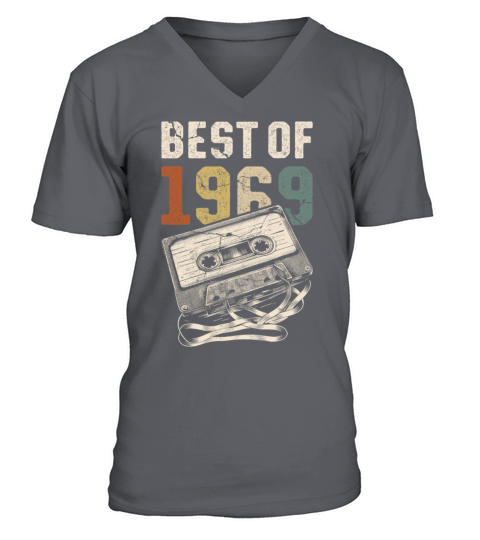 Best Of 1969 Birthday Cassette Tape V-Neck T-shirt