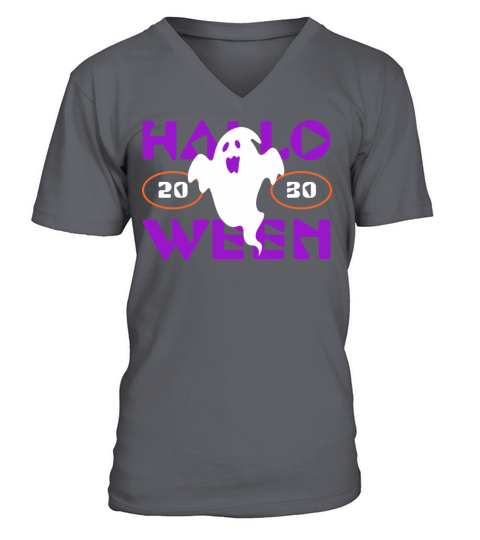 Halloween Ghost V-Neck T-shirt
