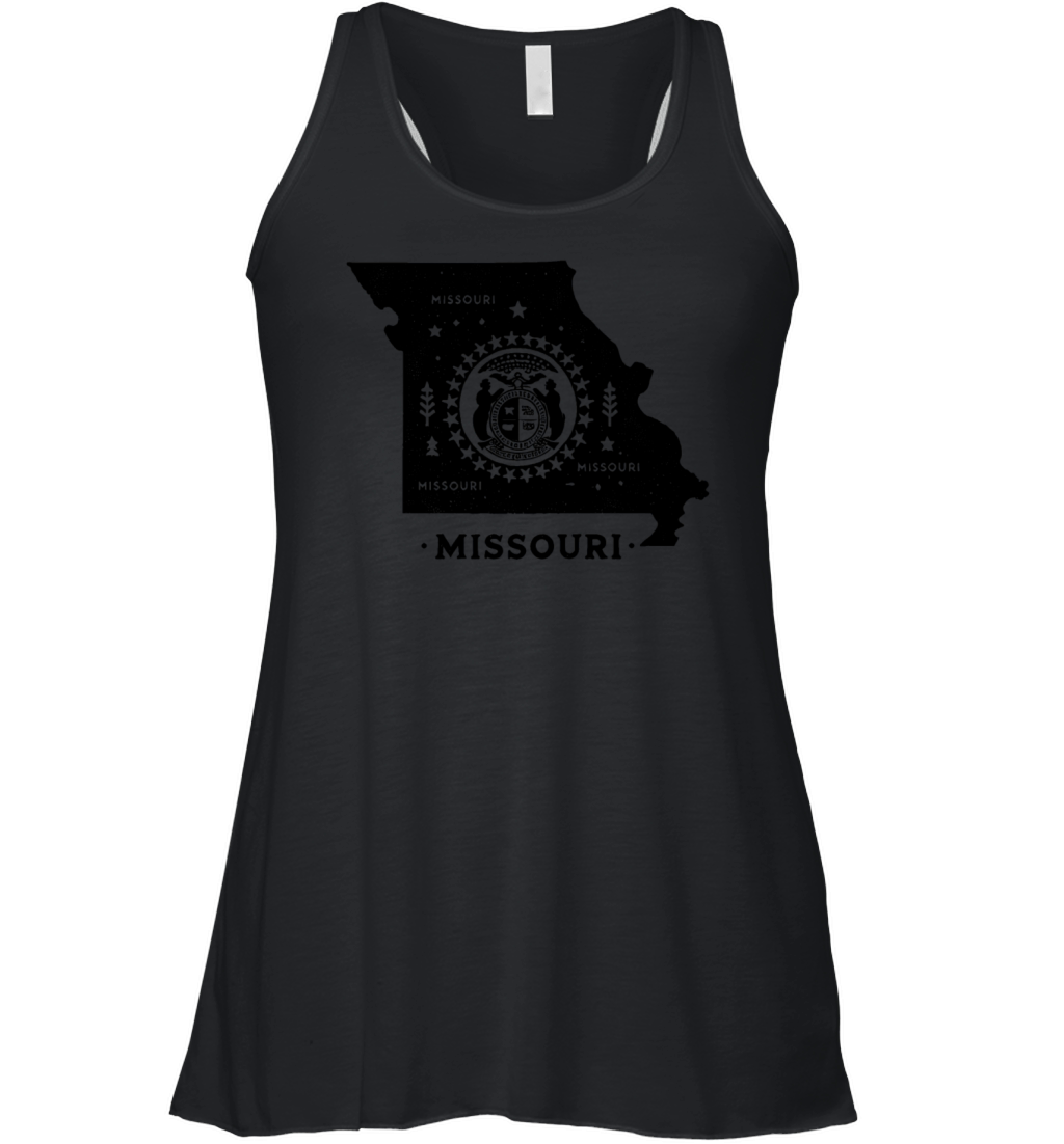 Missouri Vintage State Map Women's Flowy Tank Top