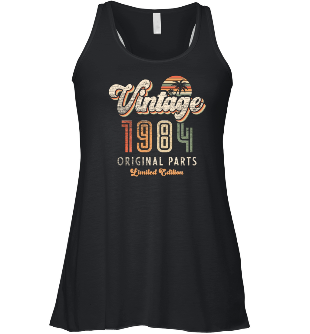 Vintage 1984 Birthday Retro Women's Flowy Tank Top