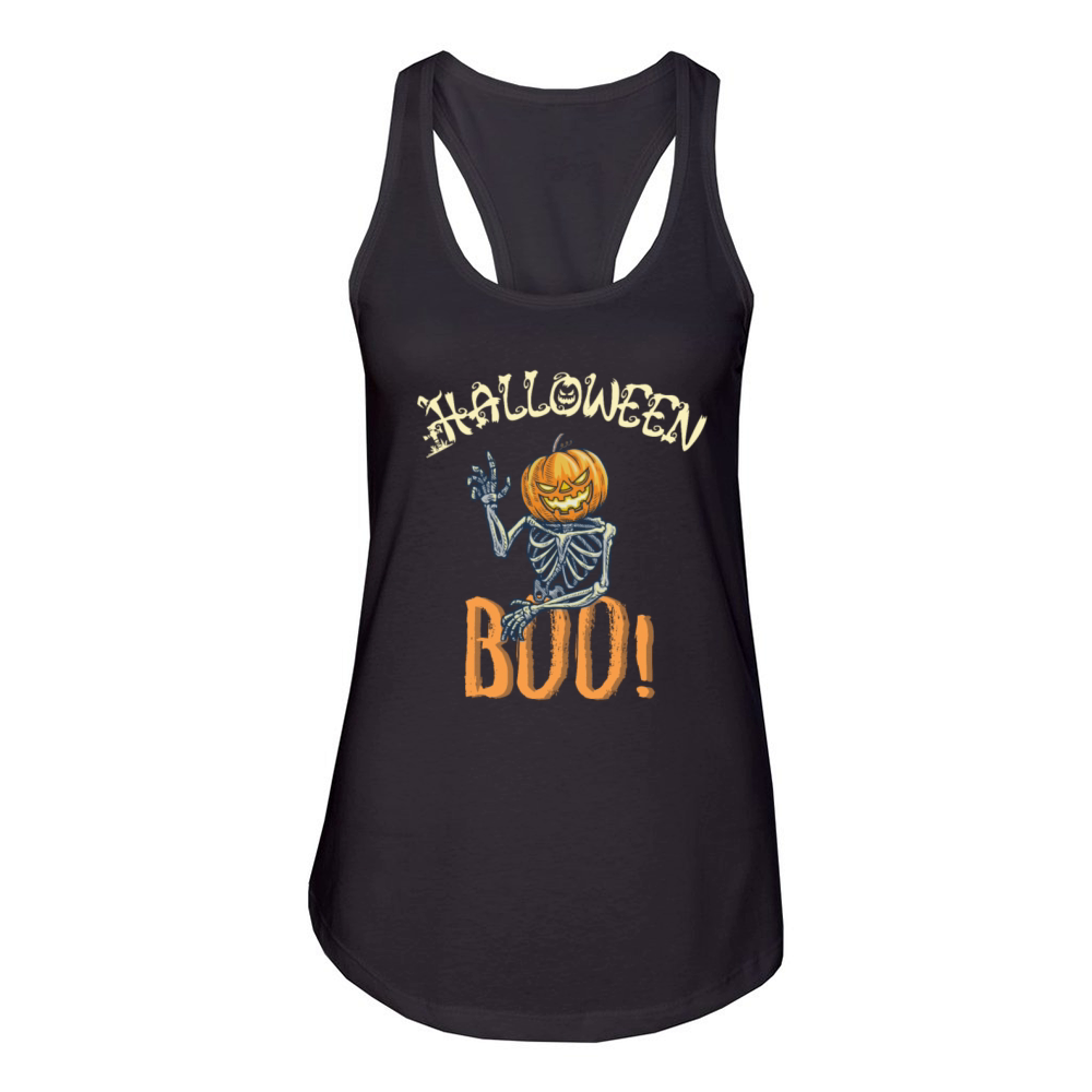 Boo-YAH Halloween Shirt Women's Racerback Tank