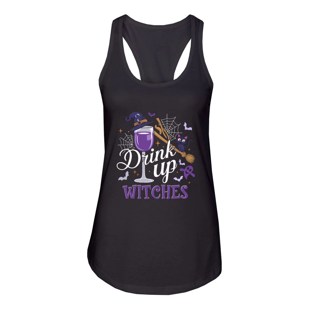 drink up witches Women's Racerback Tank