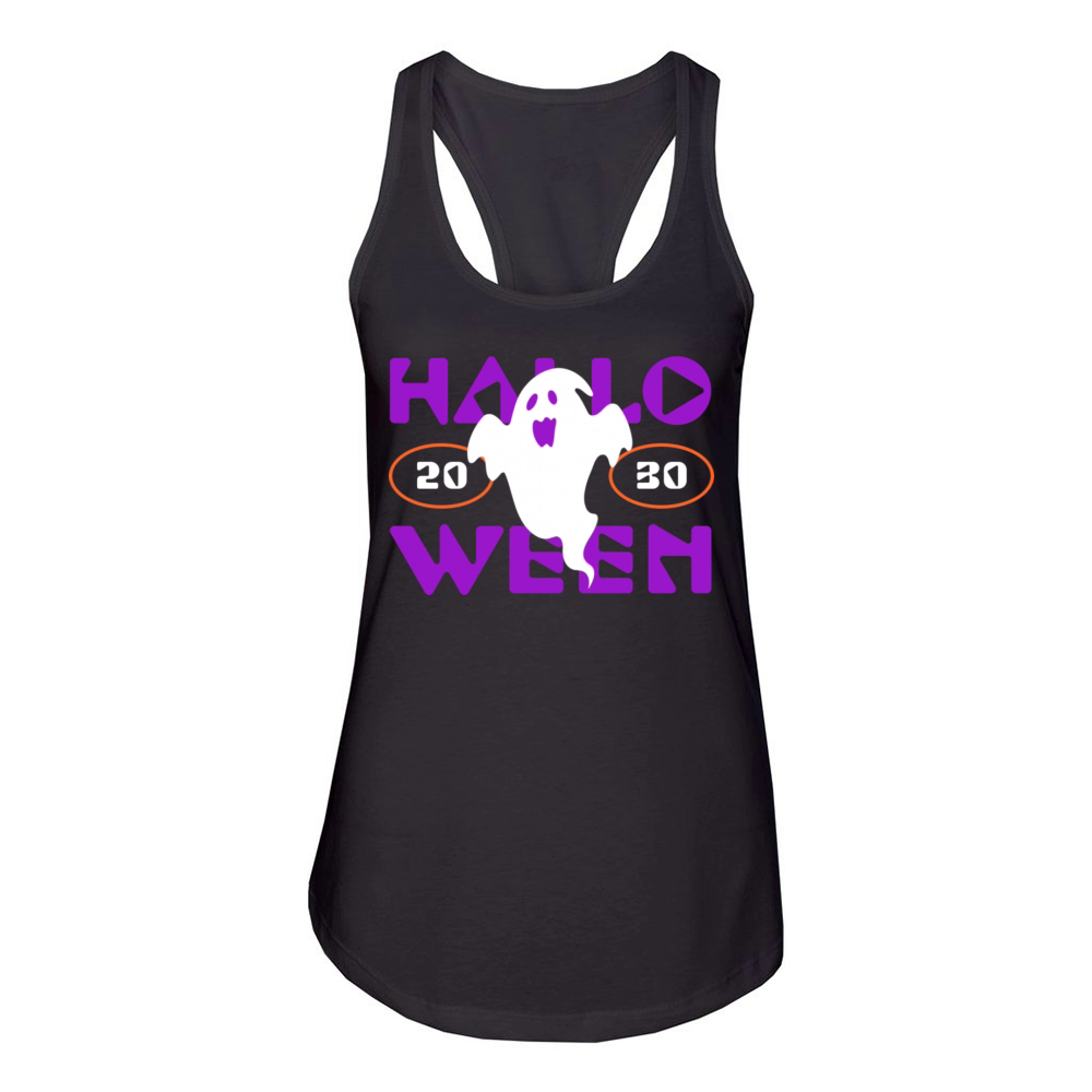 Halloween Ghost Women's Racerback Tank