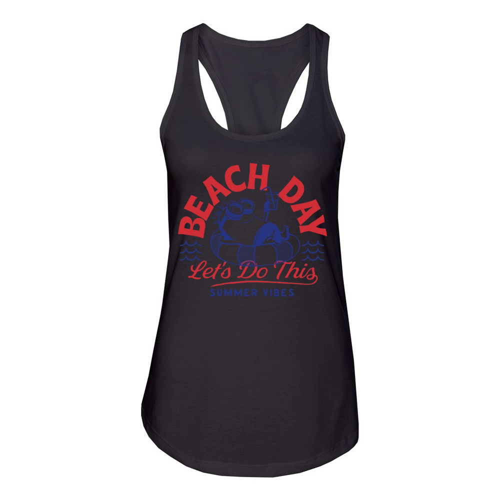 Minions Phil Beach Day Summer Vibes Women's Racerback Tank