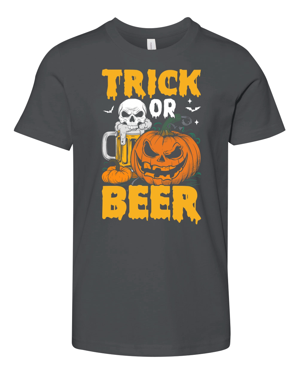 390. trick or beer Youth Unisex Jersey Tee