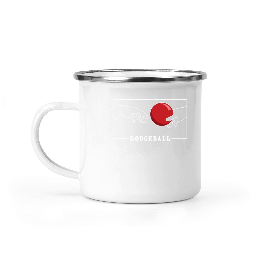 Michelangelo Creation of Adam Dodgeball Game Team Camping Mug