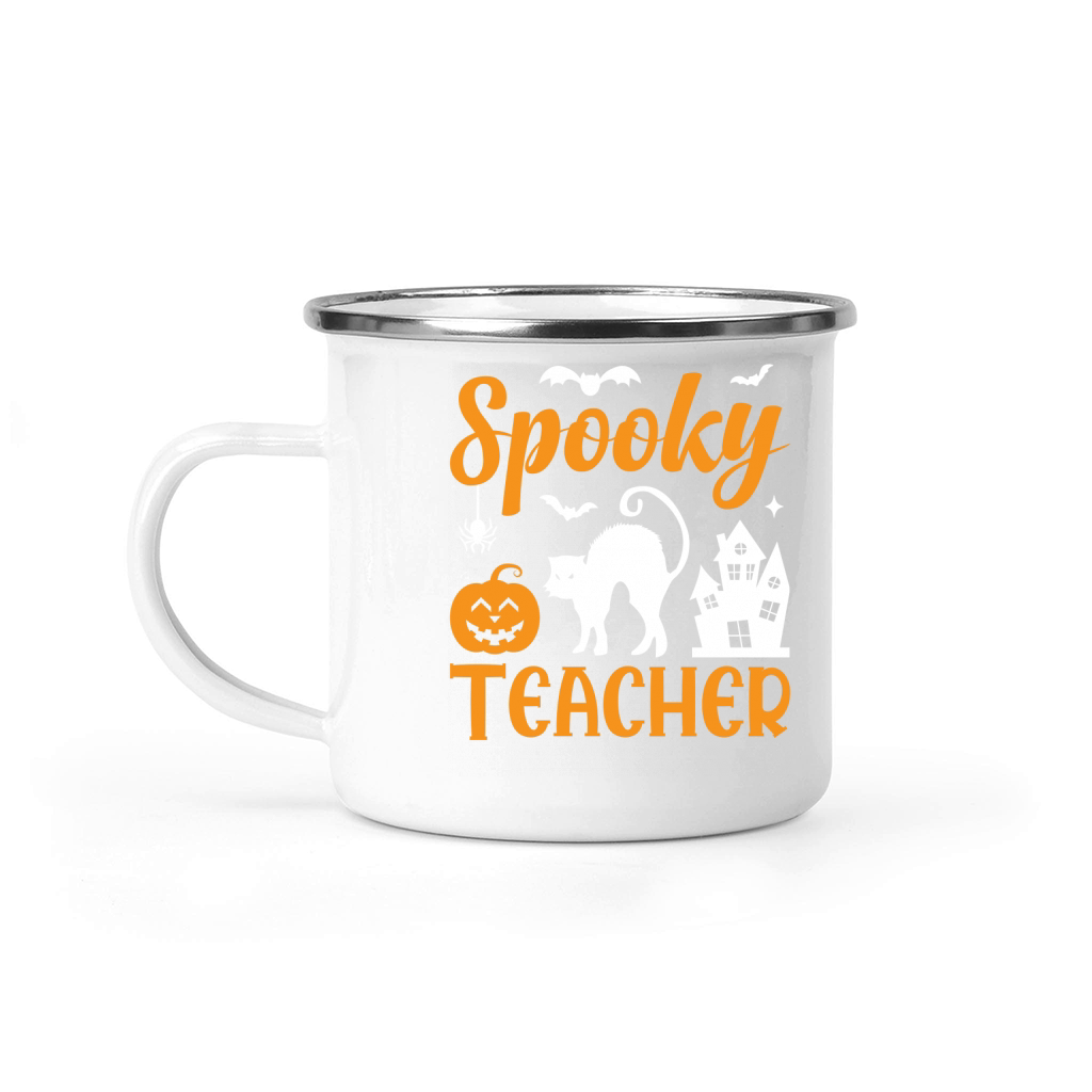 Spooky teacher (1) Camping Mug