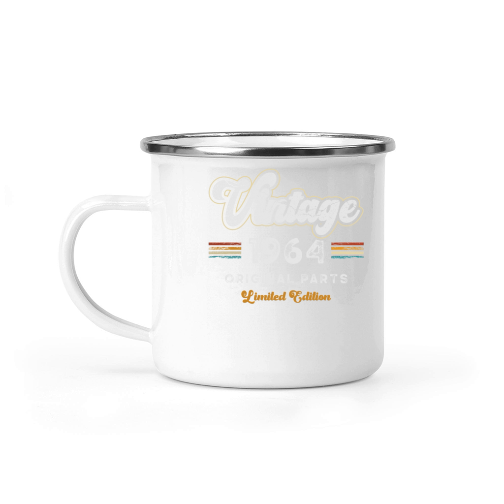 Vintage 1964 Birthday Retro Camping Mug