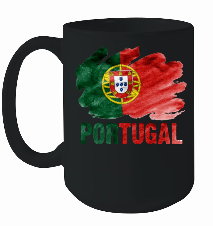 Portugal Flag Vintage Distressed Portuguese Roots Ceramic Mug
