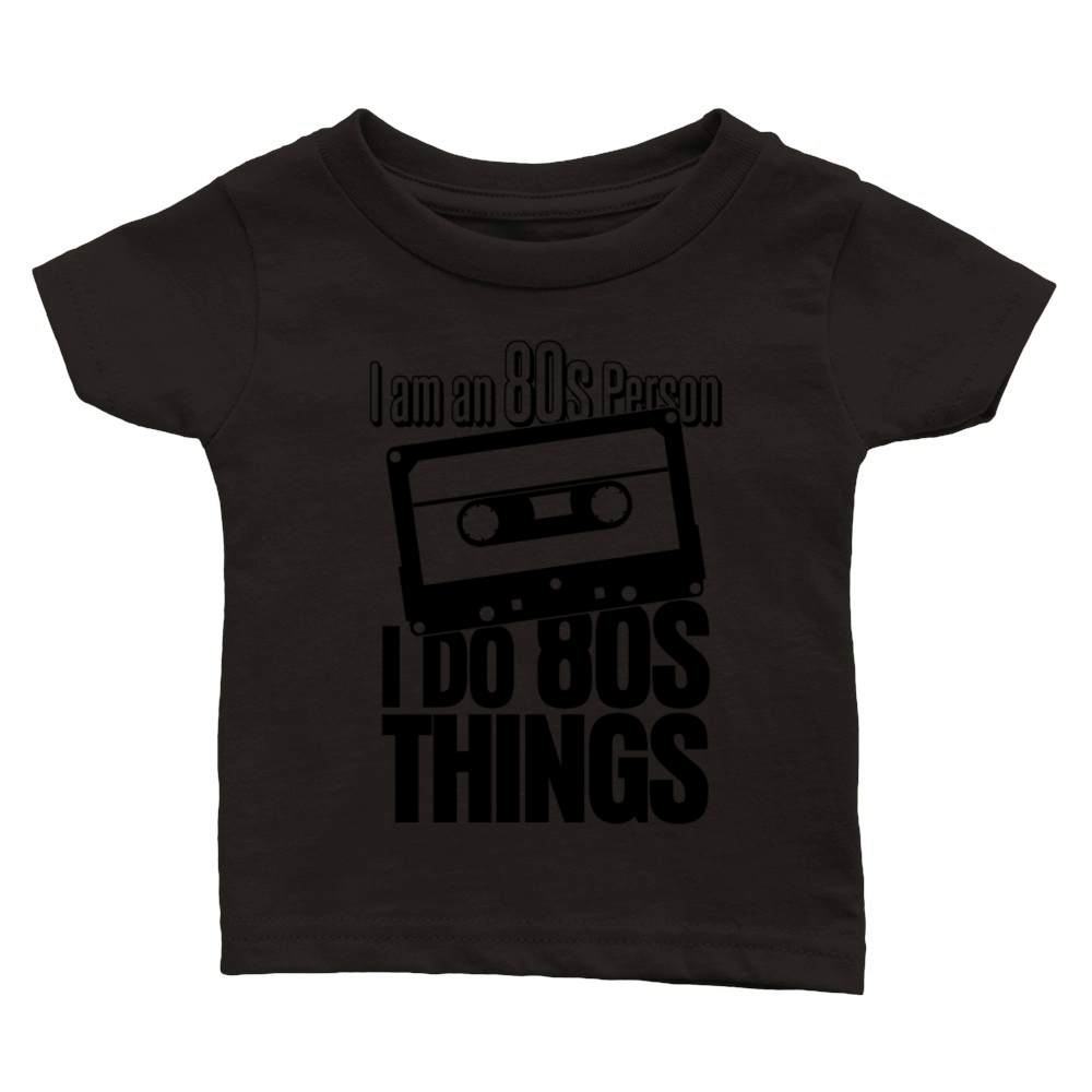 1980 Vintage 80s Music Tape Classic Baby Crewneck T-shirt