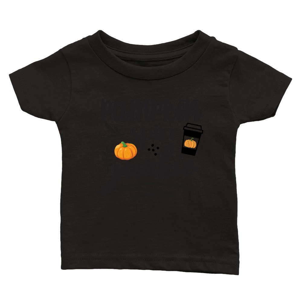 pumpkin spice junkie Classic Baby Crewneck T-shirt