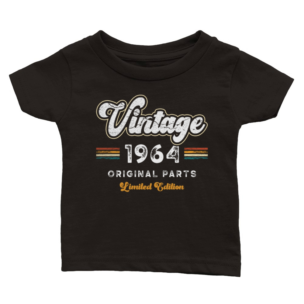 Vintage 1964 Birthday Retro Classic Baby Crewneck T-shirt