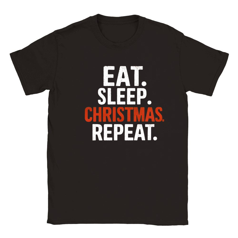 Eat sleep christmas repeat Classic Kids Crewneck T-shirt