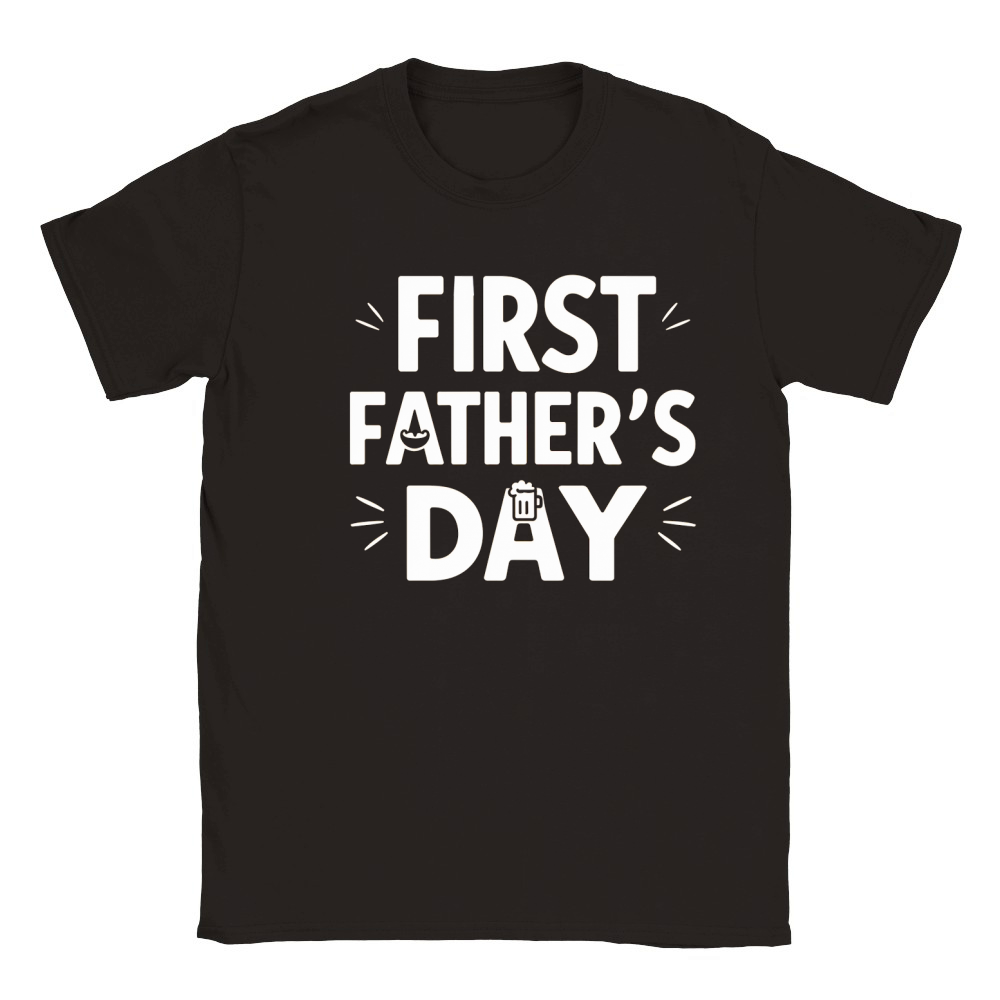 First fathers day Classic Kids Crewneck T-shirt