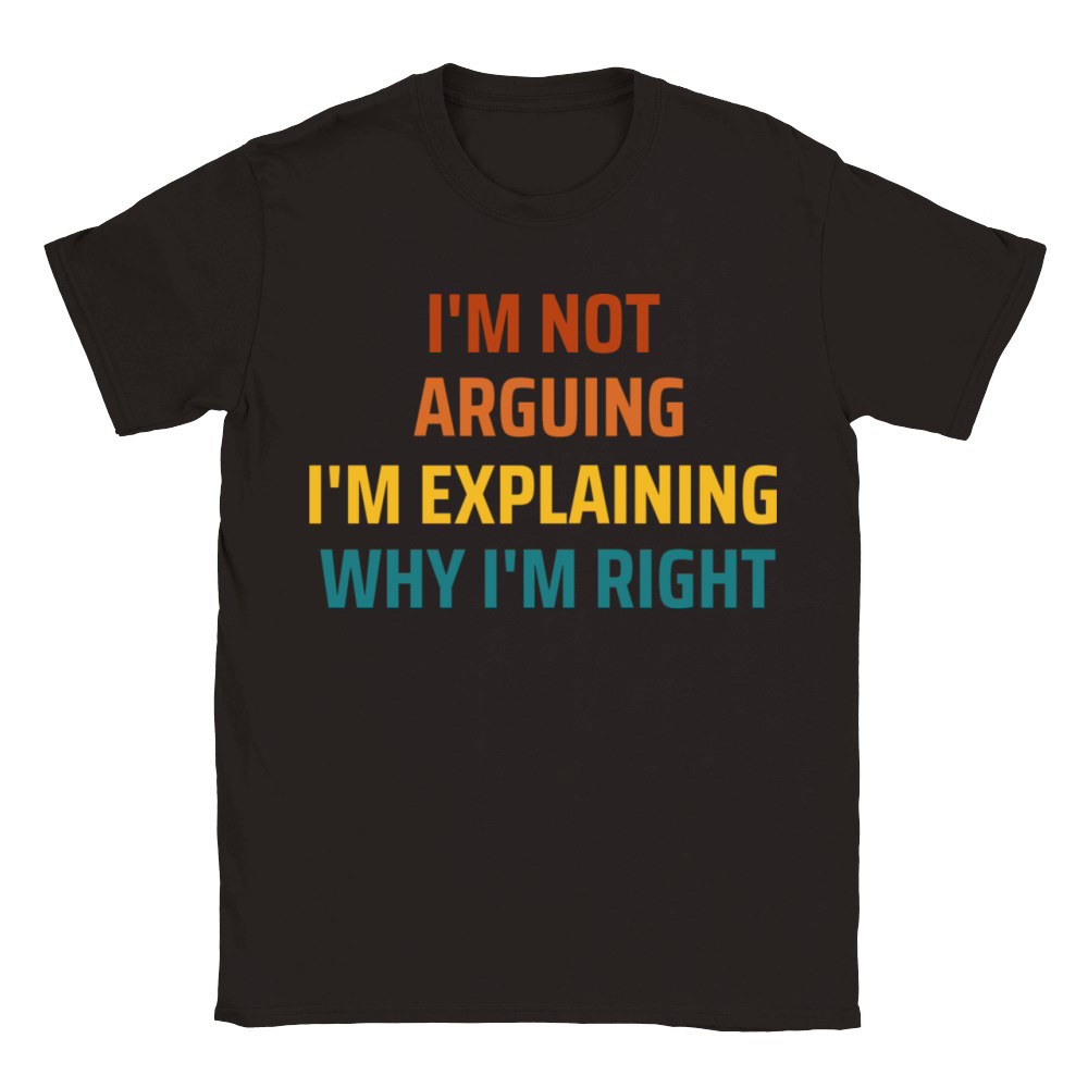 Funny vintage Im right saying Classic Kids Crewneck T-shirt