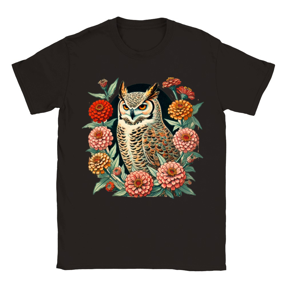 Vintage Owl Classic Kids Crewneck T-shirt